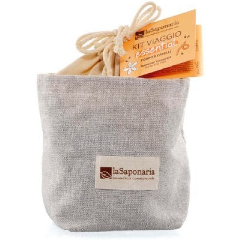 Kit viaggio essential (travel: shampoo + balsamo + crema corpo vit c + scrub corpo vit c + bagnodocc