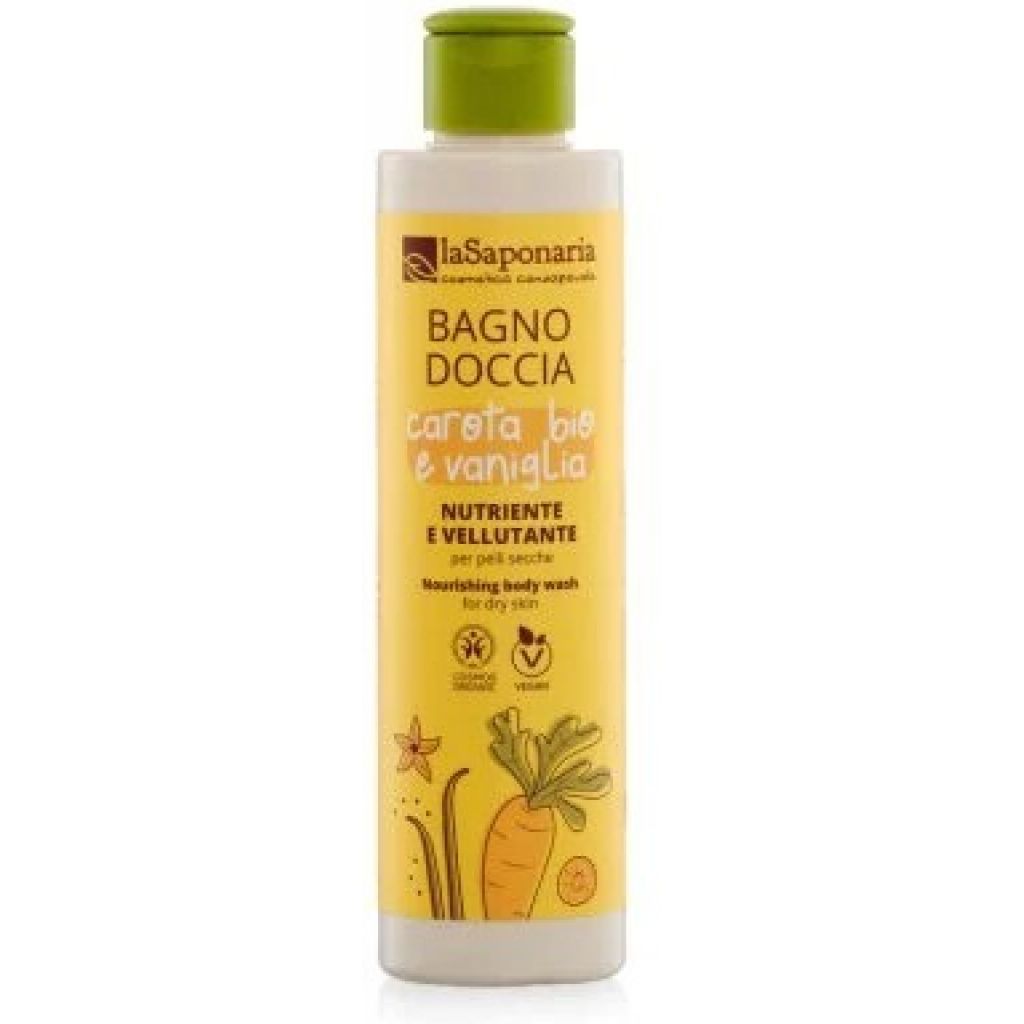 Bagnodoccia Nutriente e Vellutante Carota bio e vaniglia 200 ml
