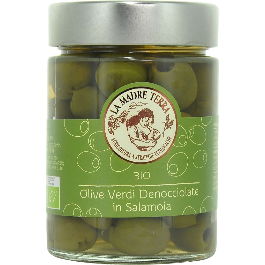 SFI03 Olive verdi denoc. in Salamoia 340 g