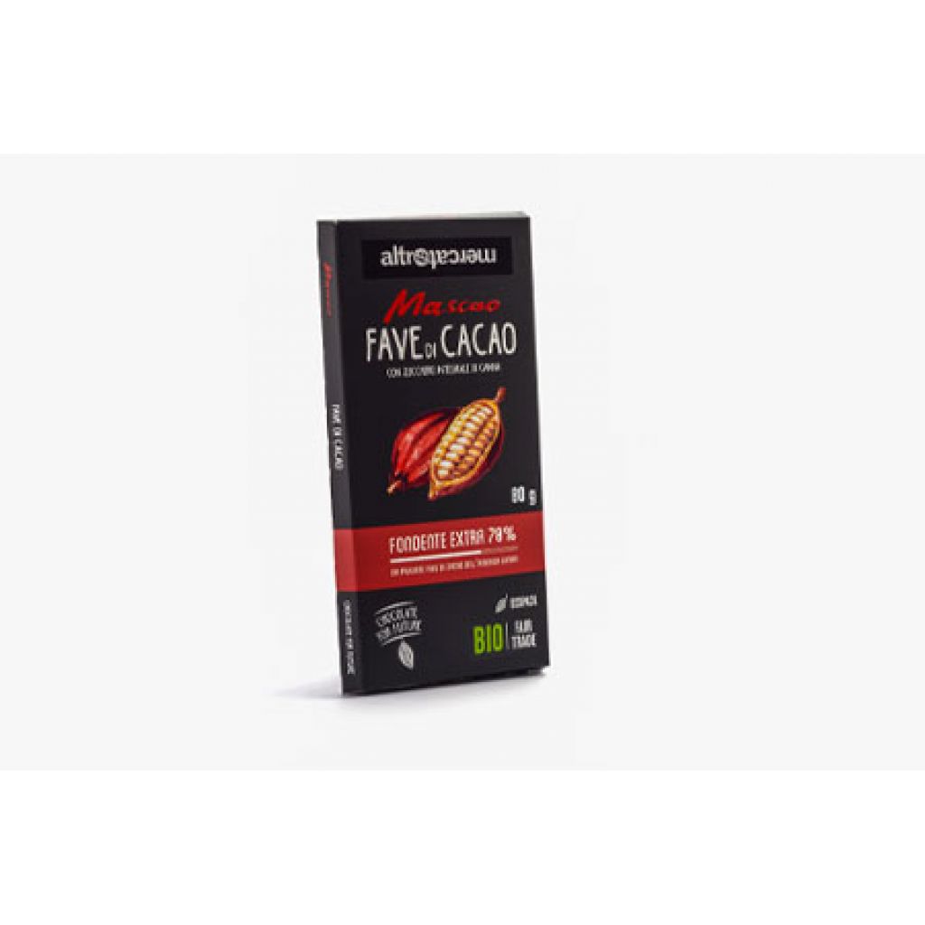 Mascao BIO fond. Extra 70% with cocoa beans - 100 gr