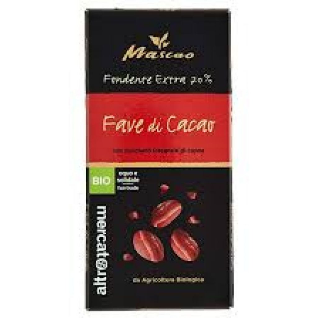 Mascao cioccolato fondente extra 73% fave di cacao - bio