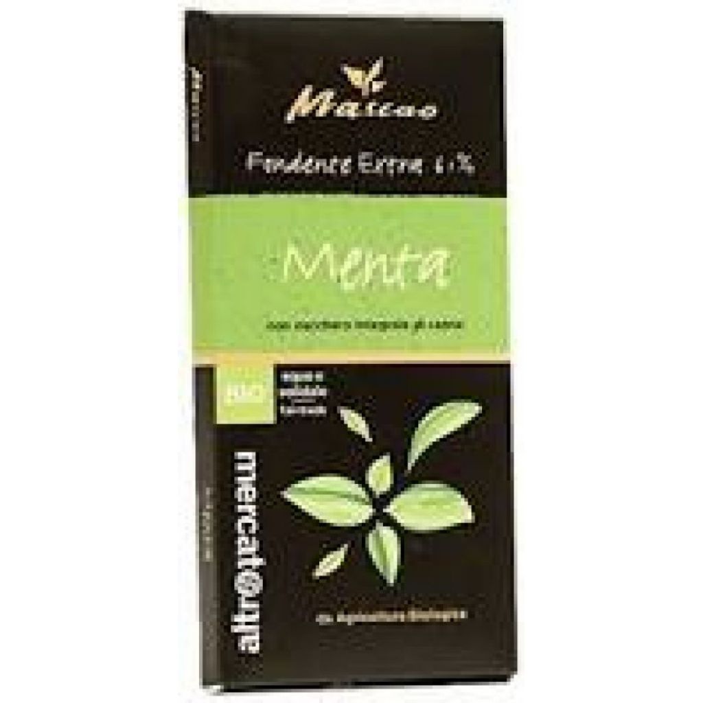 062,227 Mascao extra dark chocolate 61% Organic Mint