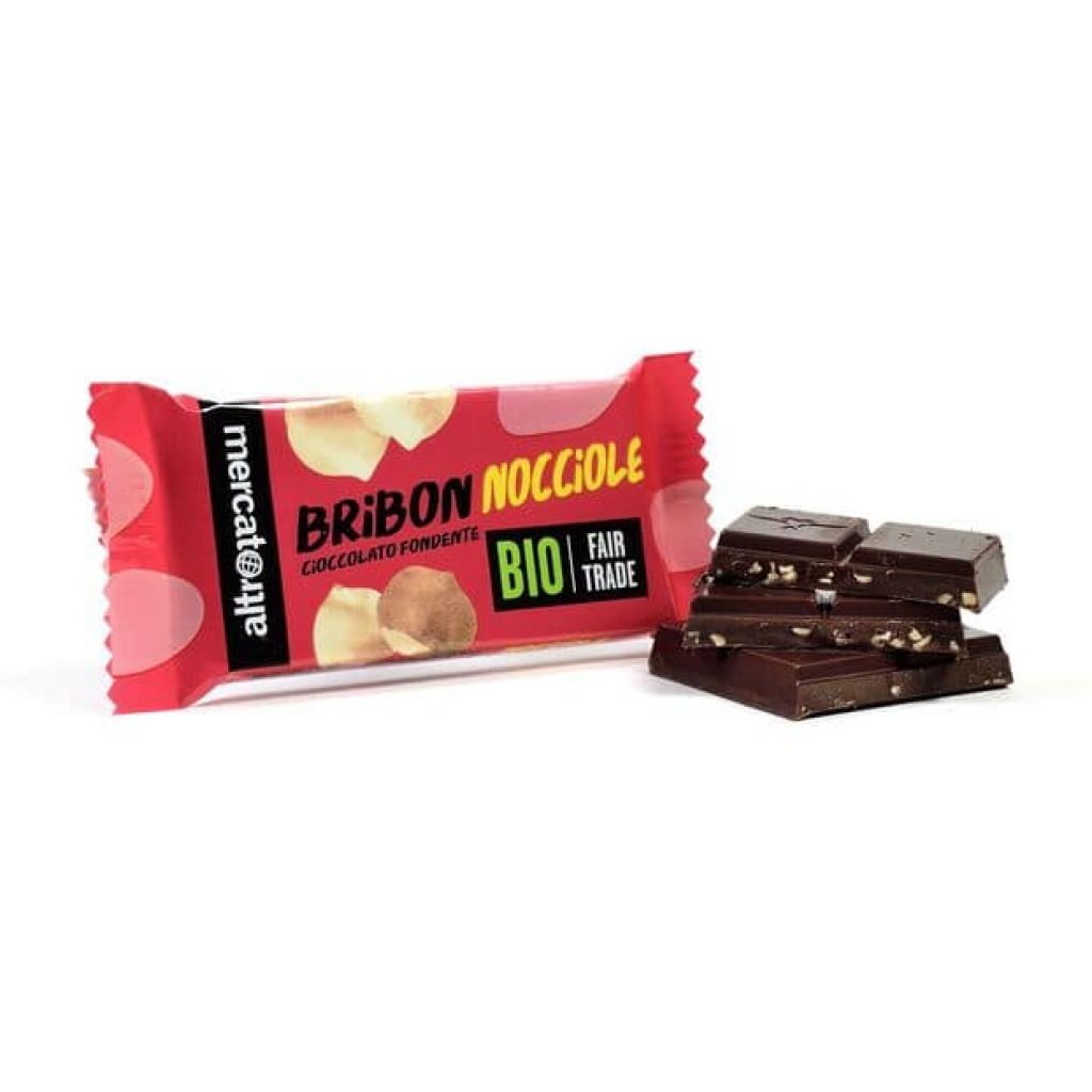 Bribon cioccolato fondente nocciole Bio g. 30
