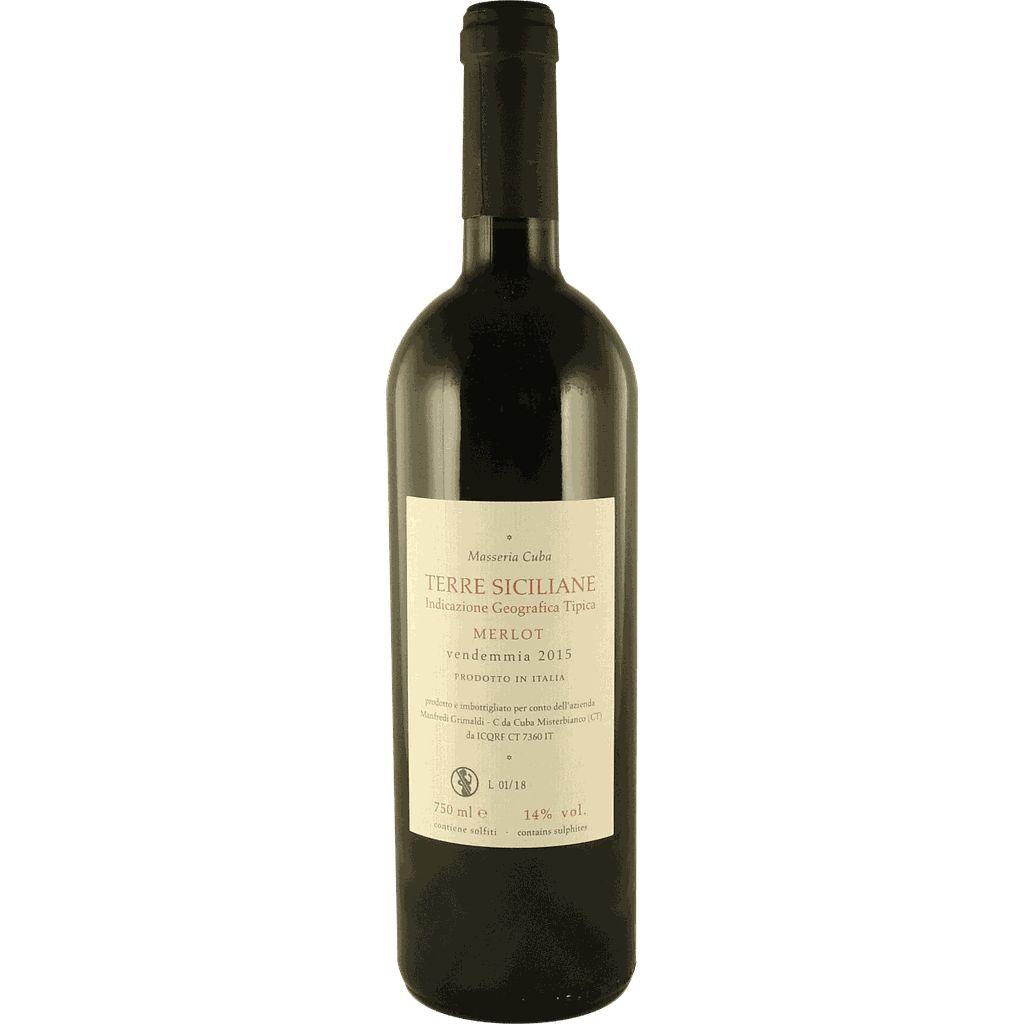 Vino Rosso Merlot IGT Terre Siciliane 2015 - Bottiglia 75 cl