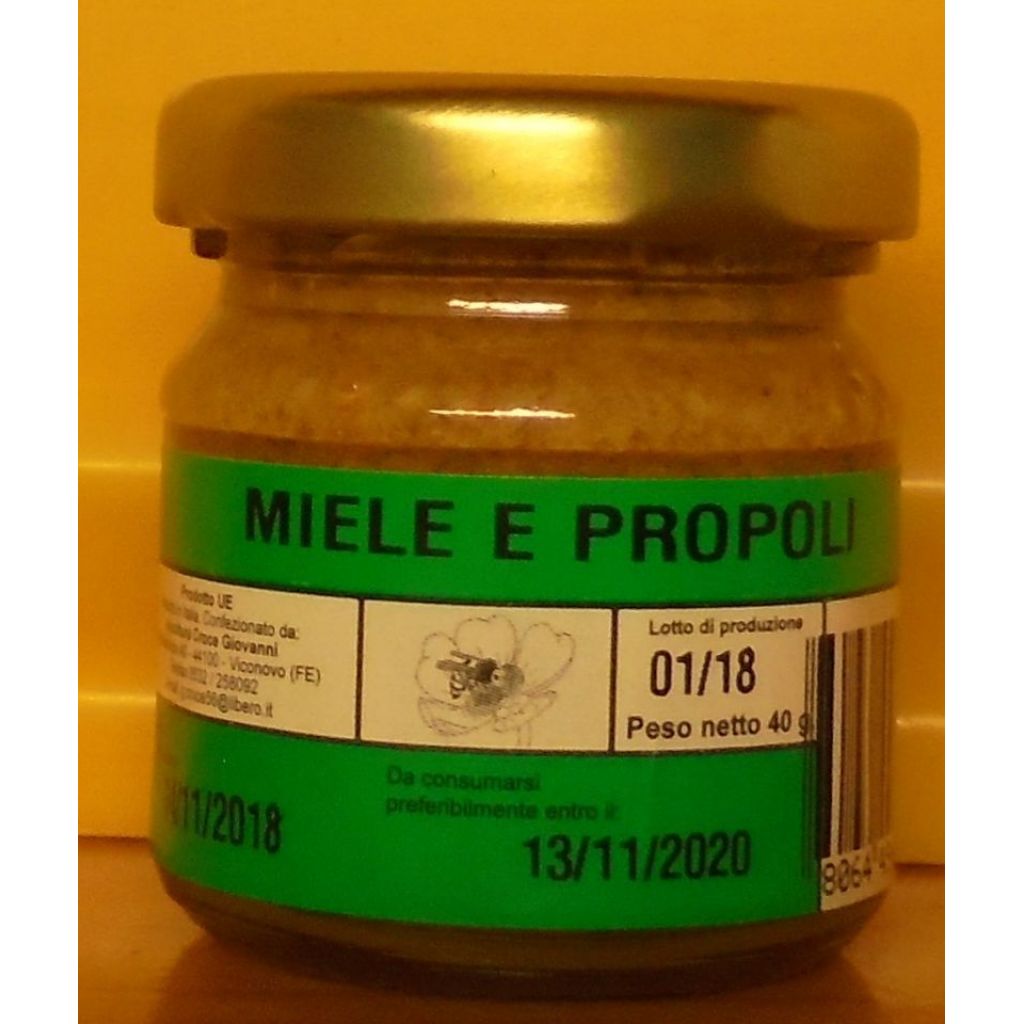 Vasetto Miele+Propoli da 40 gr