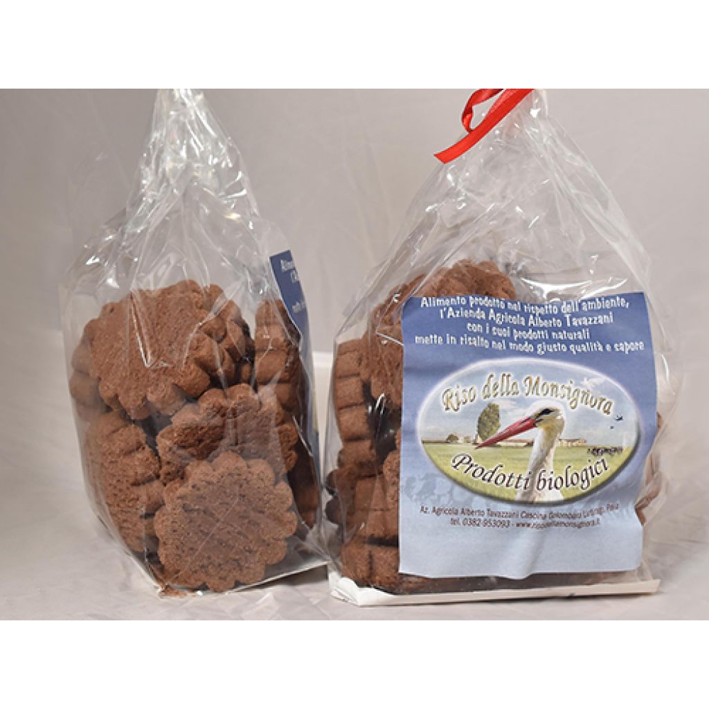 Krumiri al cacao con farina di Riso semi integrale da 250 gr